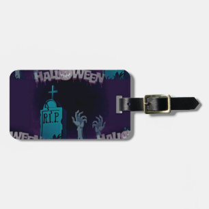 Etiqueta Para Maletas halloween zombie