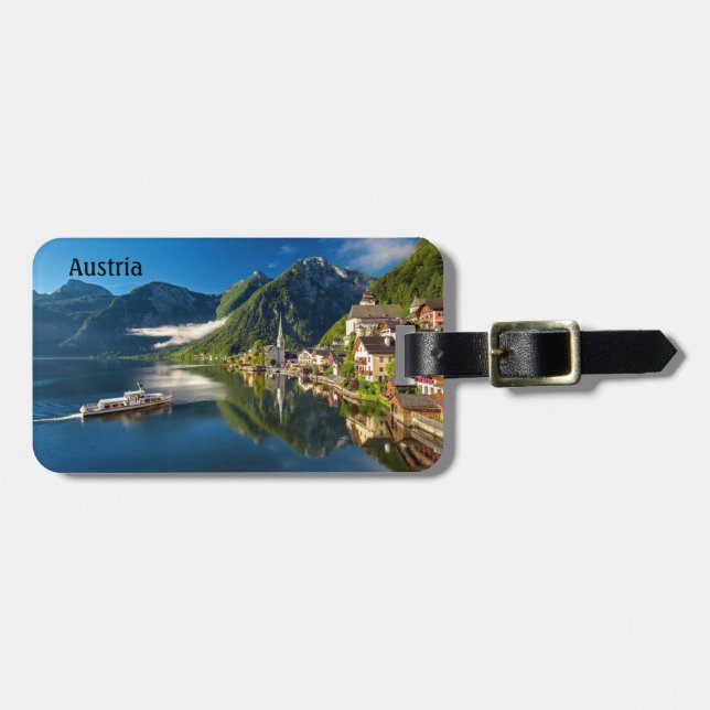 Etiqueta Para Maletas Hallstatt Austria (Frente Horizontal)