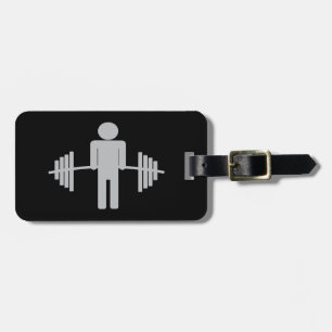 Etiqueta Para Maletas Halterofilia Barbell entrenamiento Fitness Gym Gua