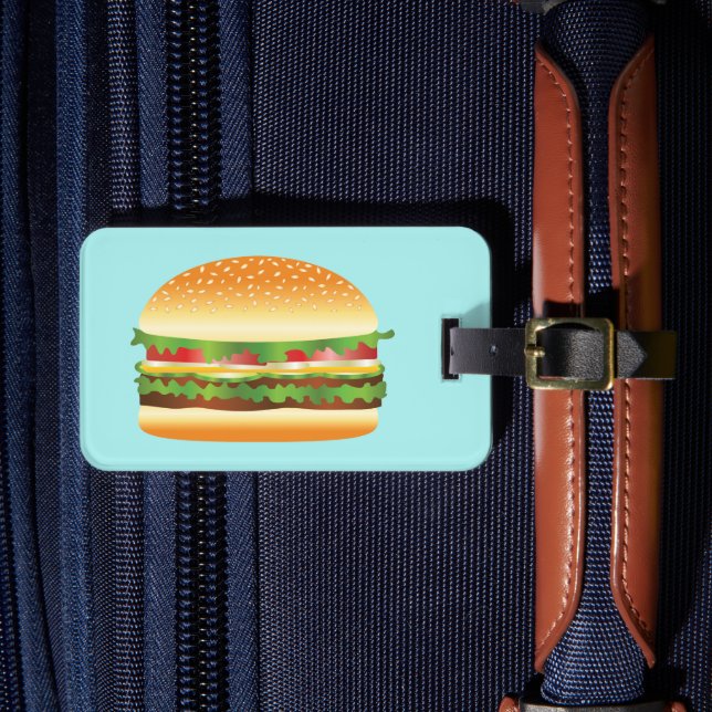 Etiqueta Para Maletas Hamburguesa (Anverso In situ 4)