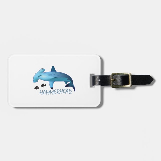 ETIQUETA PARA MALETAS HAMMERHEAD SHARK HAMMERHEAD (Frente Horizontal)