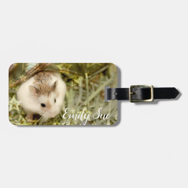 Etiqueta Para Maletas Hammyville - Cute Hamster (Frente Horizontal)