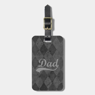 Etiqueta Para Maletas Harlequin Gray Shades Dad