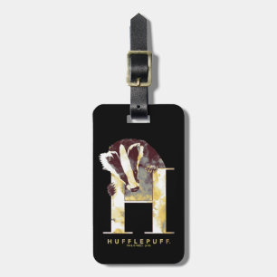 Etiqueta Para Maletas Harry Potter   acuarela del Badger HUFFLEPUFF™