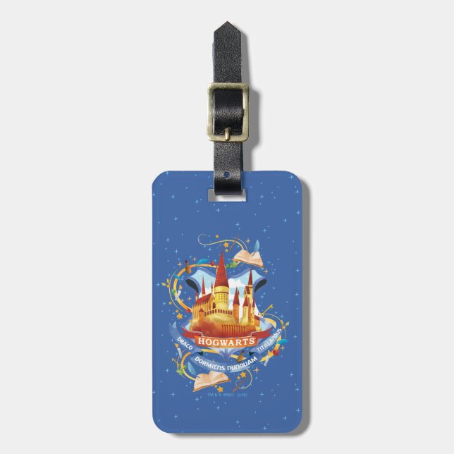 Etiqueta Para Maletas Harry Potter| Encantador Castillo HOGWARTS™ (Frente Vertical)