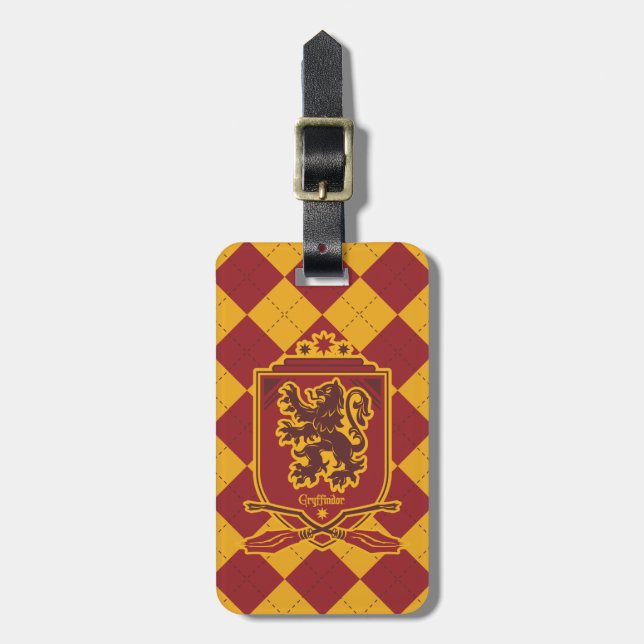 Etiqueta Para Maletas Harry Potter | Escudo Gryffindor QUIDDITCH™ (Frente Vertical)