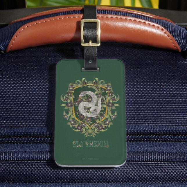 Etiqueta Para Maletas HARRY POTTER™ | Escudo SLYTHERIN™ (Anverso In situ 2)