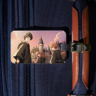 Etiqueta Para Maletas HARRY POTTER™ Hermione & Ron HOGWARTS™ Escena de A