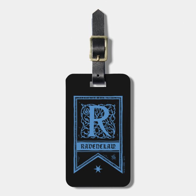 Etiqueta Para Maletas Harry Potter | Ravenclaw Monogram Banner (Frente Vertical)