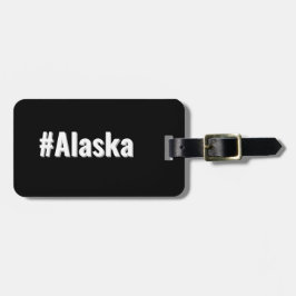 Etiqueta Para Maletas Hashtag Estado de Alaska AK
