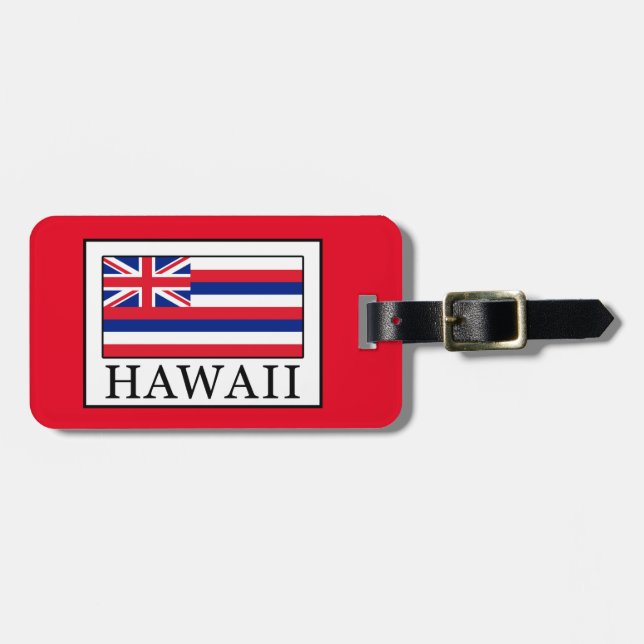 Etiqueta Para Maletas Hawái (Frente Horizontal)