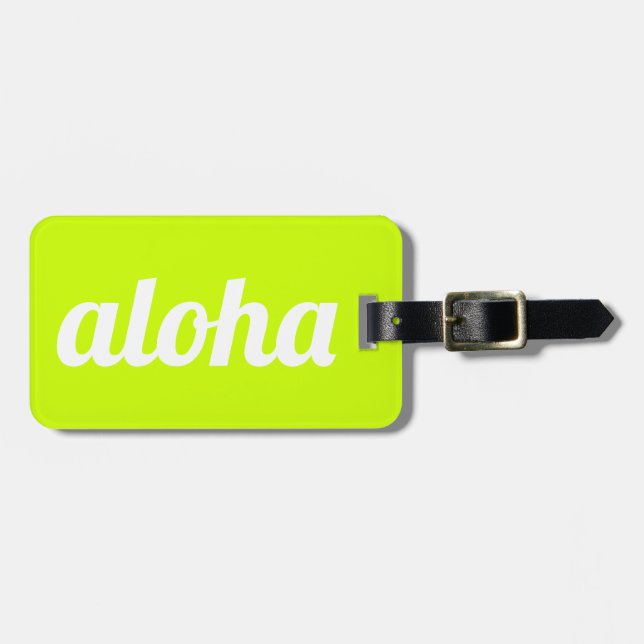 Etiqueta Para Maletas ¡Hawaiana! (Frente Horizontal)