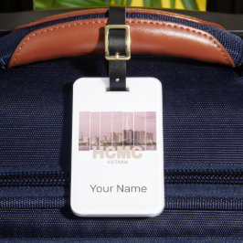 Etiqueta Para Maletas HCMC Saigon (Ho-Chi-Minh-City) Skyline Vietnam