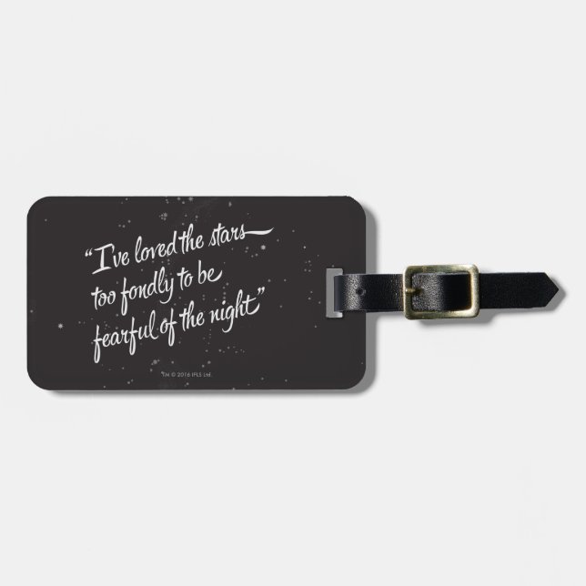 Etiqueta Para Maletas He amado las estrellas (Frente Horizontal)