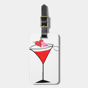 Etiqueta Para Maletas Hearts and Love Martini
