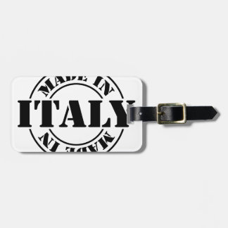 Etiqueta Para Maletas hecho en Italia