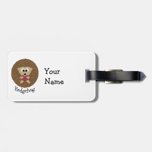 Etiqueta Para Maletas Hedgehug Hedgehog (Atrás Horizontal)
