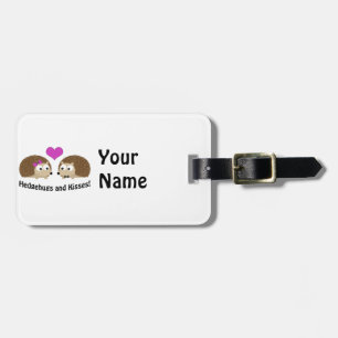 Etiqueta Para Maletas Hedgehugs and Kisses Hedgehog Love