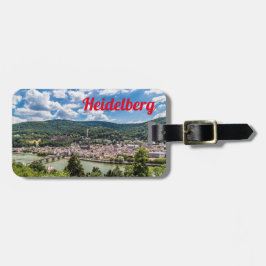 Etiqueta Para Maletas Heidelberg Neckar Panorama Alemania