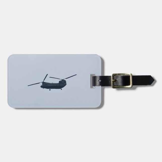 Etiqueta Para Maletas Helicóptero de Chinook (Frente Horizontal)