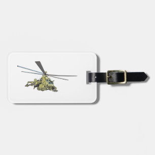 Etiqueta Para Maletas Helicóptero personalizado "Hind"