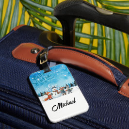Etiqueta Para Maletas Hello Winter Personalized Luggage Tag