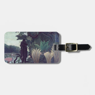 Etiqueta Para Maletas Henri Rousseau - El encantador de serpientes