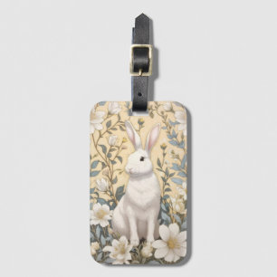 Etiqueta Para Maletas Hermano blanco lindo Pastel Floral Amarilla