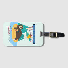 Etiqueta Para Maletas Hermosa, necesito vacaciones de seis meses dos vec