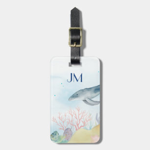 Etiqueta Para Maletas Hermosa vida acuática
