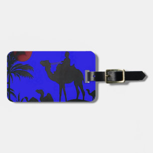 Etiqueta Para Maletas Hermoso asombroso Camello Sunset Safari Art Print