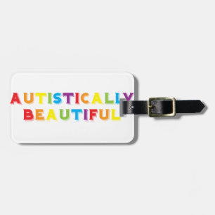 Etiqueta Para Maletas Hermoso autista