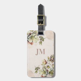 Etiqueta Para Maletas Hermoso diseño floral de acuarela