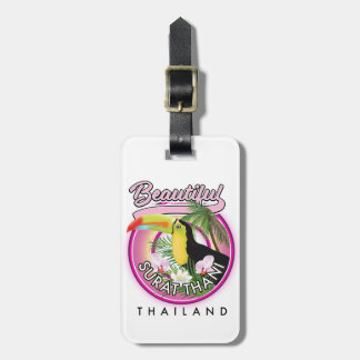 Etiqueta Para Maletas Hermoso logo de Surat Thani tailandia