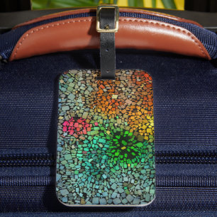 Etiqueta Para Maletas Hermoso mosaico
