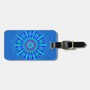 Etiqueta Para Maletas Hermoso patrón vectorial tradicional azul arte des