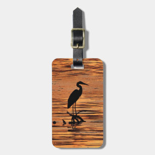 Etiqueta Para Maletas Heron al atardecer