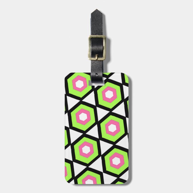 Etiqueta Para Maletas Hexagón (Frente Vertical)