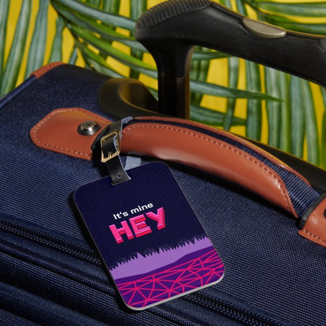 Etiqueta Para Maletas Hey it's mine  (Anverso In situ 1)