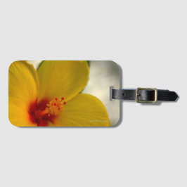Etiqueta Para Maletas Hibiscus amarillo