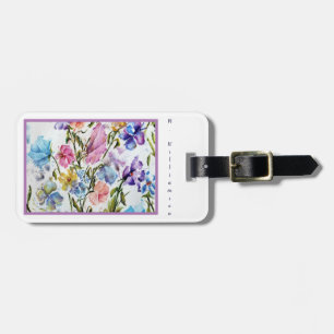 Etiqueta Para Maletas Hídricas acuarelas