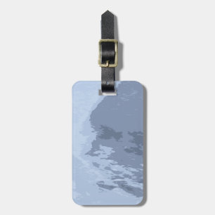 Etiqueta Para Maletas Hielo azul