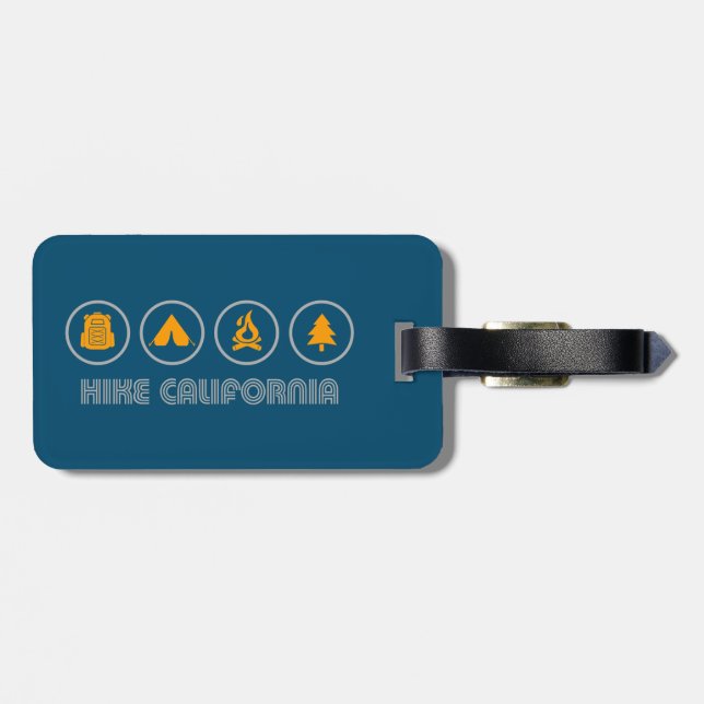 Etiqueta Para Maletas Hike California (Atrás Horizontal)