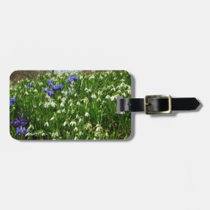 Etiqueta Para Maletas Hillside of Early Spring Flowers Landscape