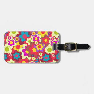 Etiqueta Para Maletas Hippy de Flower Power 60