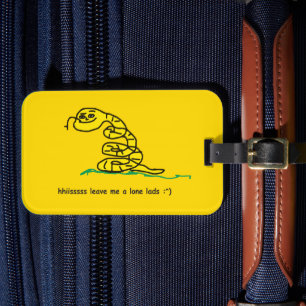 Etiqueta Para Maletas Hisssss Déjame Solo Muchachos Parodia de Gadsden