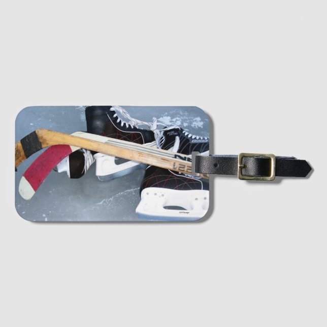 Etiqueta Para Maletas Hockey (Anverso horizontal)