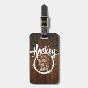 Etiqueta Para Maletas Hockey del amor