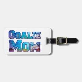 Etiqueta Para Maletas Hockey Goalie Mom Watercolor