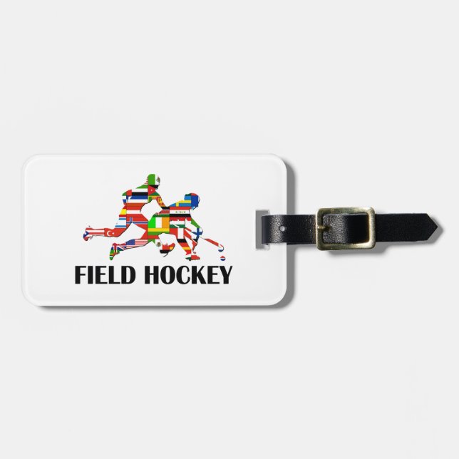 Etiqueta Para Maletas Hockey hierba (Frente Horizontal)